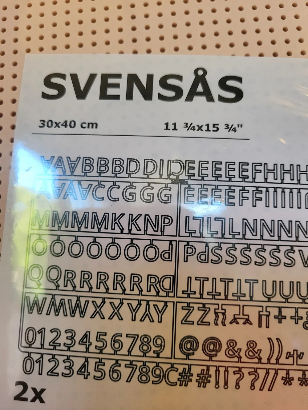 IKEA SVENSÅS Pegboard Message Board Pink(Disc) NIP